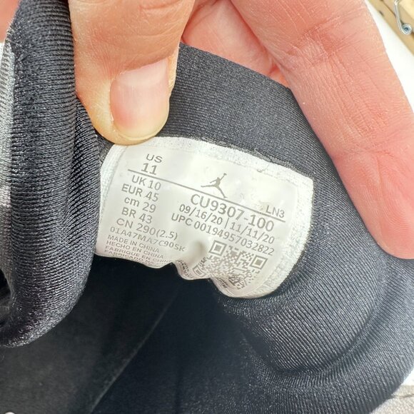 Nike Air Jordan 7 Retro Flint Men Size 11 CU9307-100 Gray White Black Shoes - Picture 10 of 11